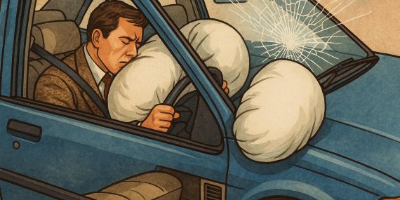 The First Airbags and the Evolution of Car Safety